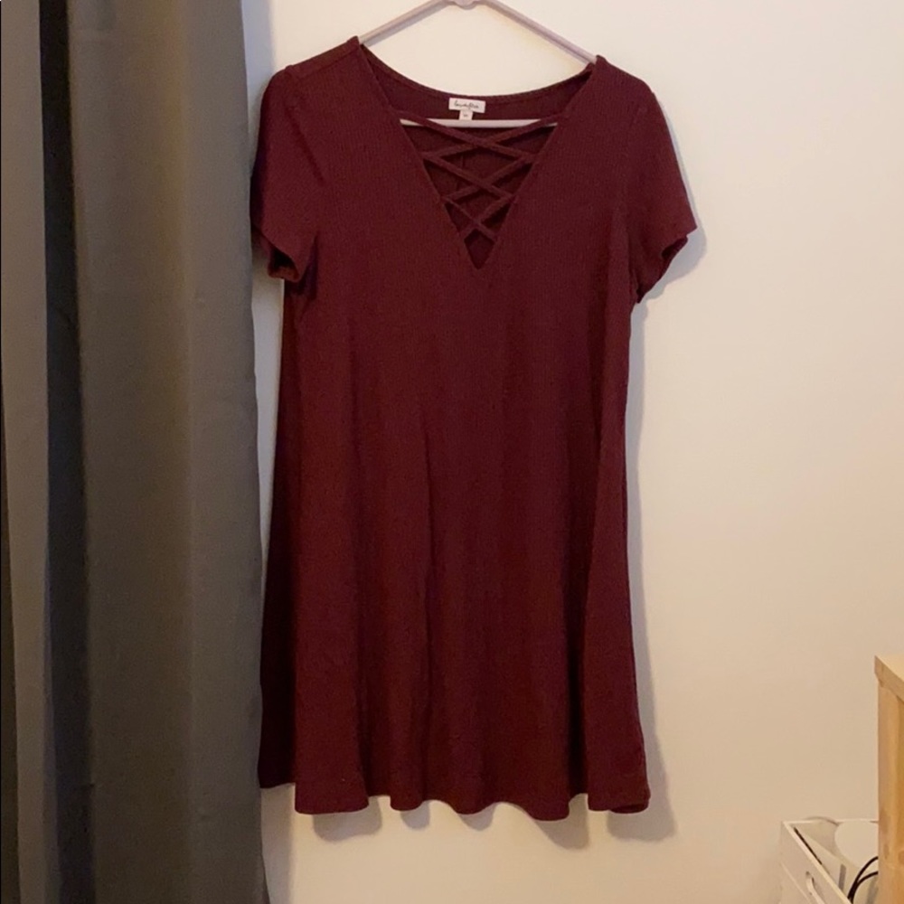 Red summer dress